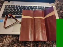 Nuevo estilo de cuero de la PU monedero bolsa de maquillaje Pem lápiz caso cosmético bolso Retro