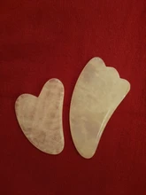 Masajeador de piedra Natural de cuarzo rosa, masajeador para terapia Facial y cuello, masajeador para tratamiento de salud, cuello cuerpo, gua sha