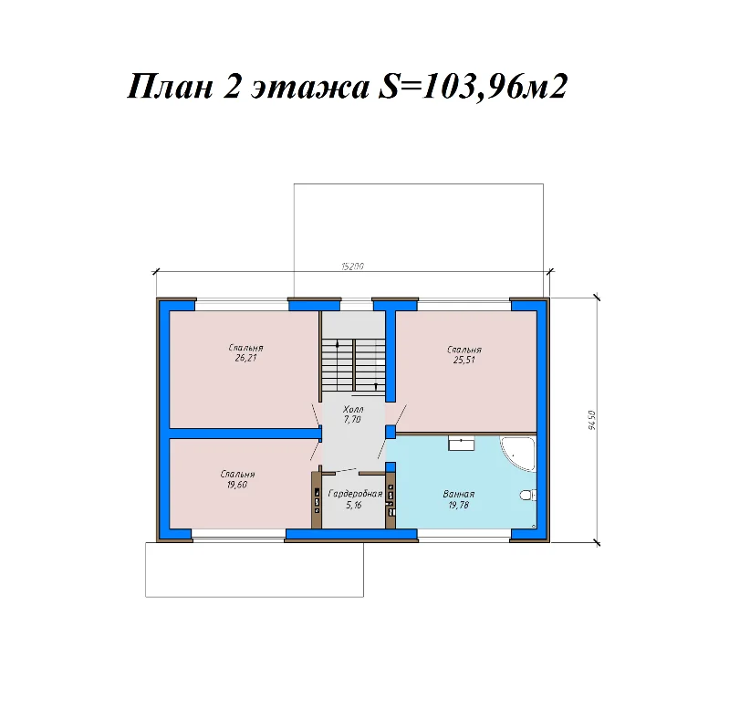 Рисунок 4 - Проект жилого дома SD-proekt 22-0008 (261