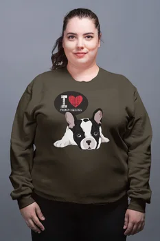 

Angemiel Wear Bulldog Green Women Sweatshirts