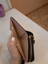 Billetera corta con cremallera para mujer, monedero con borla, bolso de mano, tarjetero, billetera