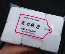 Toallitas de algodón de papel sin pelusa, eliminador de pegamento para pestañas, limpiar la boca de la botella de pegamento, previene la obstrucción, almohadillas limpiador de cola