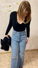 KPYTOMOA-pantalones vaqueros de pierna ancha con agujeros rasgados para Mujer, vaqueros de cintura alta Vintage con cremallera, 2021