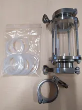 Fitting Tri-Clamp Sight Glass Stainless-Steel Sanitay-Flow SS304 Homebrew Diary-Product