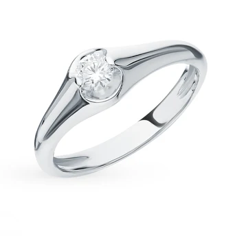 

Gold ring with diamonds sunlight sample 585