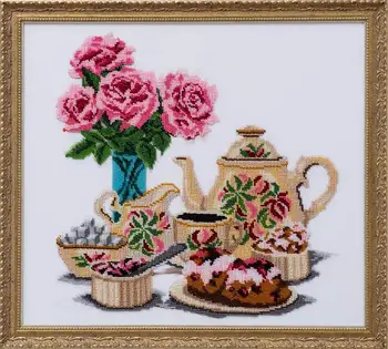 

Набор для вышивания бисером "Кремовый чай", арт. Б-0037, бренд АЖУР