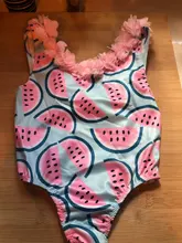 Bañador de una pieza con flores para niñas pequeñas, ropa de playa de vacaciones, traje de baño estampado, 1, 2, 3 y 4 años