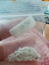 Collar de cadena lateral de Plata de Ley 925 auténtica fina para mujer, niña y niño, 16-30 pulgadas, 2mm, 40-75cm, joyería, collar