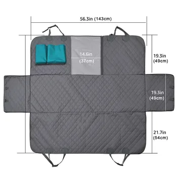 

Pet Dog Car Seat Cover View Mesh Waterproof Pet Carrier Car Rear Back Seat Mat Cushion Protector With Zipper And Pockets