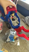 Coche de juguete de plástico de la Patrulla canina para niños, juguete de la Patrulla canina, autobús de rescate, modelo de figura de acción, regalo de cumpleaños