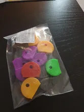 10 Uds. De cerraduras y llaves de goma huecas multicolor, tapa de goma suave, cubiertas para llave, llavero