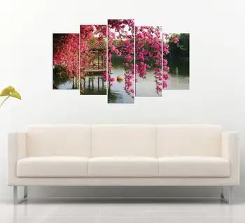 

Flower View Lake 5 Piece Mdf Table