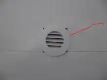 Rejilla de ventilación Central para cocina, ventilador de techo, montaje en pared