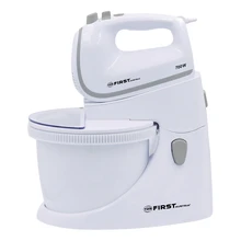 Миксер FIRST FA-5257-2 White(Турборежим, мощность 700 Вт, 5 скоростей, чаша 2,5 л, защитная крышка на чашу