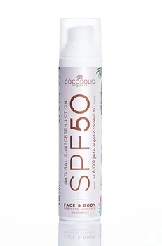 

COCOSOLIS Natural Sunscreen Lotion SPF 50 Organic sunscreen lotion with SPF50