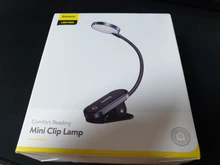 Baseus LED Clip Table Lamp Stepless Dimmable Wireless Desk Lamp Touch USB Rechargeable