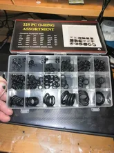 Anillos de goma de silicona de anillo O junta NBR VMQ FKM sellado O anillos arandela de nitrilo de oring conjunto Kit de surtido de conjunto de caja de anillo