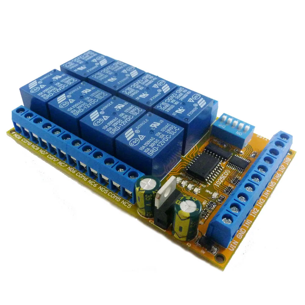 dip, intertravamento bistável, módulo de relé de