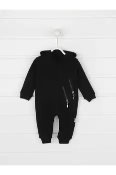 

Black Baby Boy Hooded Jumpsuit