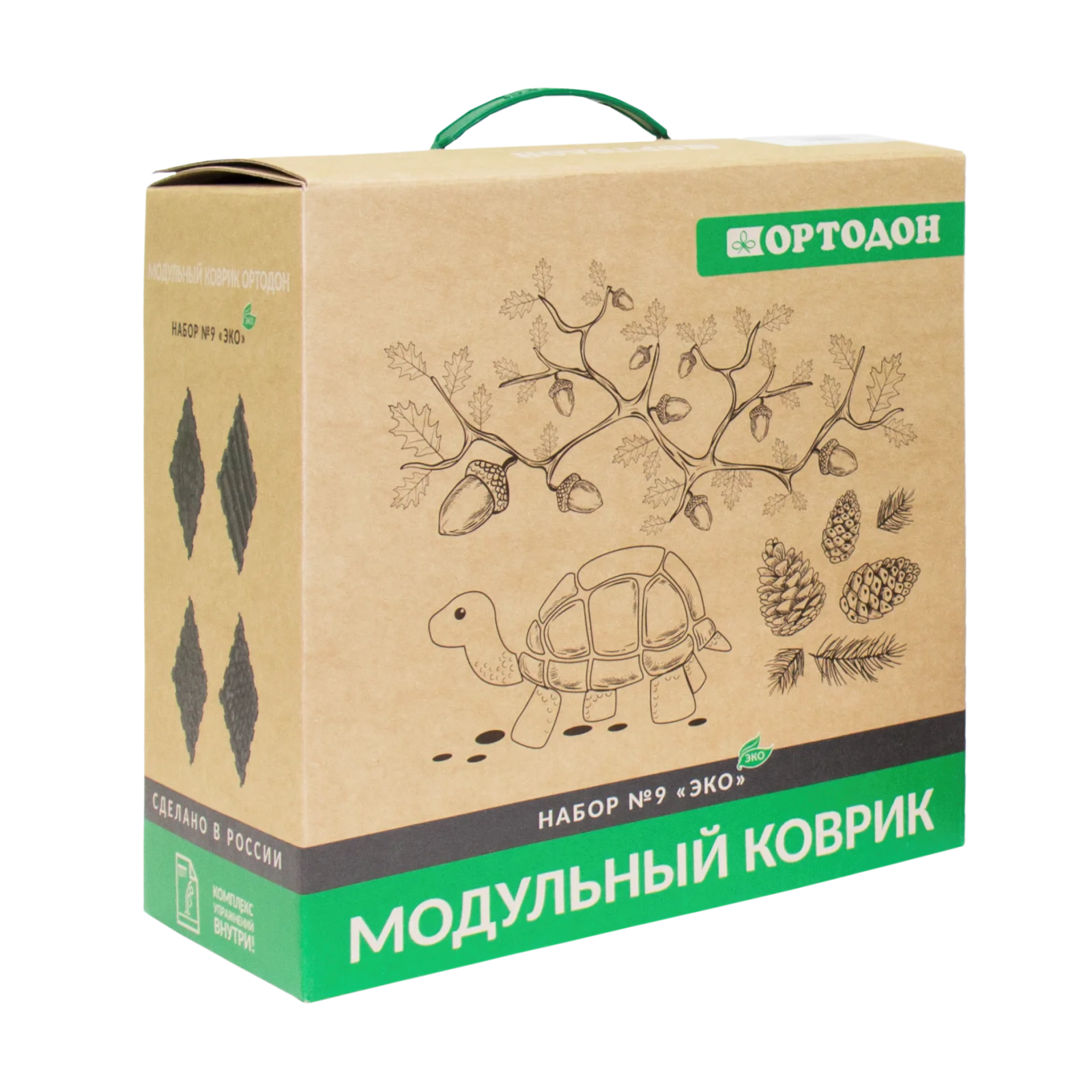 Детский массажный коврик ОРТОДОН, набор ЭКО
