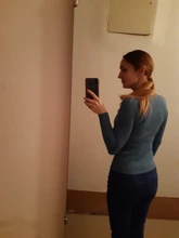 Suéteres de cuello alto para mujer, jerseys de punto elásticos de manga larga, color azul, de moda, fino suave, Tops en 10 colores, Otoño e Invierno