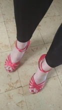 Zapatos de salón de baile latino para mujeres/niñas/señoras, Tango y Salsa, tacón alto, satén, Blanco PU, rojo, profesional, nuevo