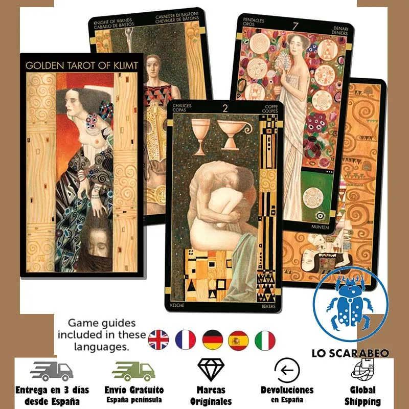 Baraja De Tarot Art Nouveau - Tales Of Thrones | 78 Cartas Con Guía De Instrucciones | Ideal Para Adivinación, Desarrollo Espiritual Y Autoconocimiento