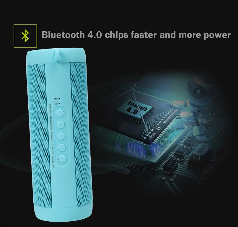 

Mini Wireless Bluetooth Speaker RHX T2 Portable Rectangle Speaker Subwoofer Car Outdoor Mini Speaker Support TF card