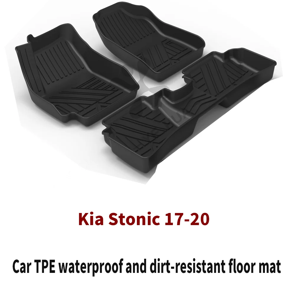 For Kia Stonic 2017 2022 Floor Mat Fits Ultimate All Weather Waterproof 3D Floor Liner Full Set