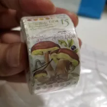 Cinta adhesiva decorativa de plantas y setas, sello Retro serie philatoria, etiqueta adhesiva para álbum de recortes, bricolaje