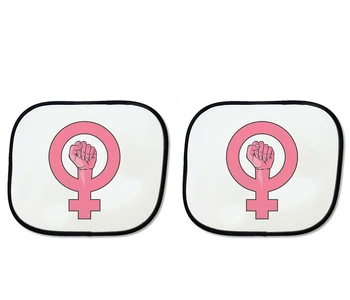 

PARASOL DOUBLE LOGO FEMINIST MESSAGE sunshield car