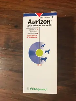 

AURIZON VETOQUINOL. EAR DROPS. 20 ML park dogs And CATS INFECTION EAR