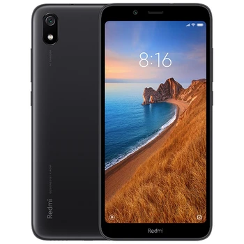 Перейти на Алиэкспресс и купить Xiaomi Redmi 7A, черный цвет (черный), 32 ГБ внутренней памяти 2 Гб оперативной памяти, две sim-карты, глобальная версия, HD экран 5