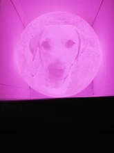 USB Rechargeable Moon-Lamp Night-Light Lunar Custom Tap/remote-Switch 3d-Printing Photo/text