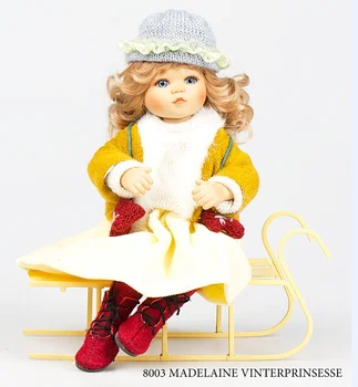 

Porcelain Doll Madelaine (Princess of winter), 18 cm 18 cm