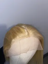 Remy-Peluca de cabello humano liso para mujer