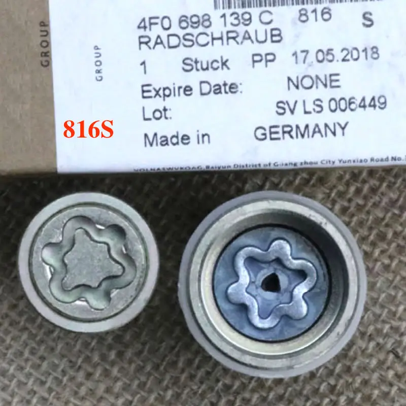 

Security Master Locking Wheel Nut Key 816 / S 17mm Socket For A6 A3 A4 A5 TT 4F0698139C 816S