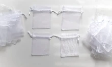100 unids/lote 5x 7/7x 9/10x15cm bolsas de joyería de Organza bolsa de lazo de Organza bolsa de embalaje de la joyería bolsas joyería bolso bolsa de