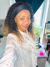 Headband Wig Hair-Wigs Color-Machine Curly Black Synthetic X-TRESS Medium-Length 30%Human-Hair