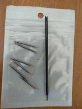 HENGRC de resorte de acero inoxidable barra 4 Uds de Metal de plata reloj de herramienta de reparación de 16-28mm enlace Pin accesorios relojeros