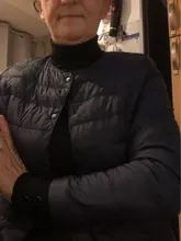 Abrigo de plumón ultraligero para mujer, chaqueta de plumón de pato sin cuello redondo, acolchado, portátil, novedad de invierno 2020