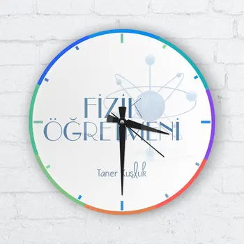 

Personalized Physics Teacher Glass Wall Clock-1