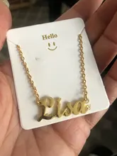 Collar de acero inoxidable con nombre personalizado para mujer, Gargantilla con placa con nombre personalizada, joyería con inicial, regalo de cumpleaños