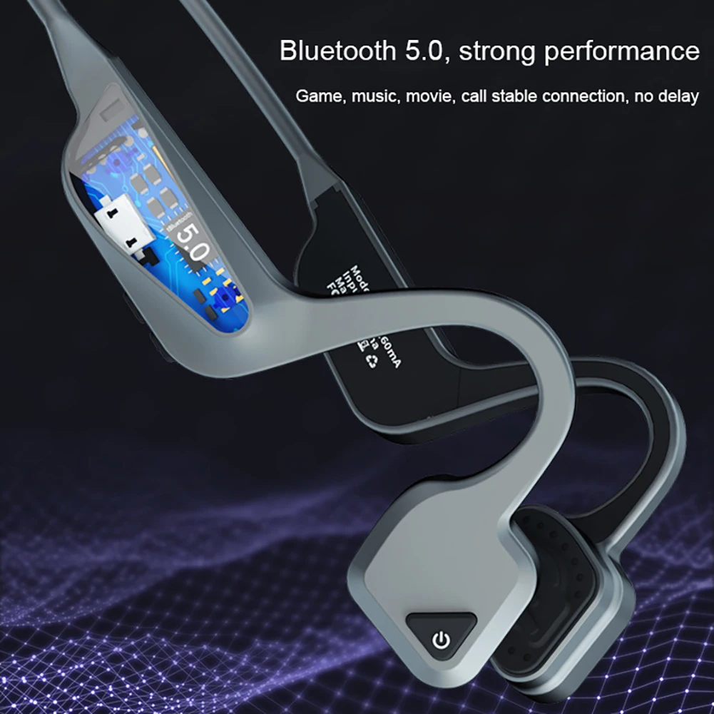 V10 костная проводимость Спортивная bluetooth-гарнитура Беспроводная 3D стерео Музыкальная гарнитура IPX5 спортивные водонепроницаемые наушники