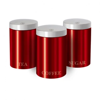 

Set of containers for storage 3 Ave. Metallic Red Passion collection