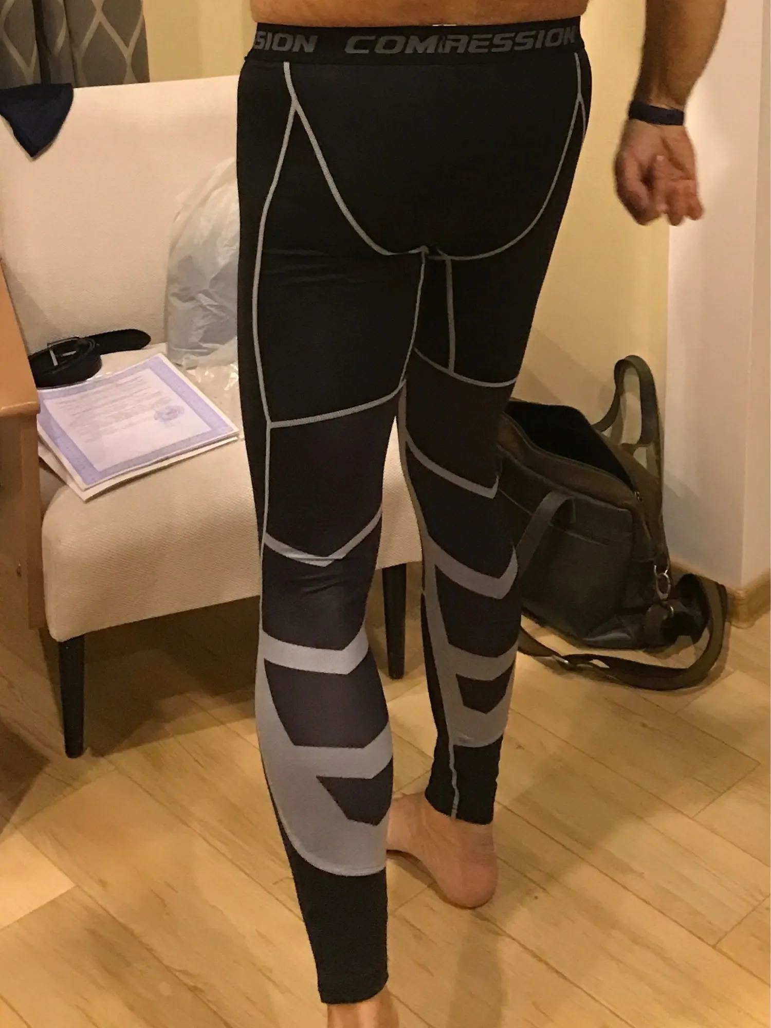 Компрессионные брюки, мужские тренировочные спортивные трико для ...