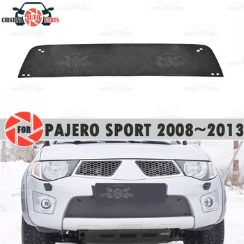 

Winter radiator cap for Mitsubishi Pajero Sport 2008~2013 plastic ABS embossed cover bumper car styling accessories decoration