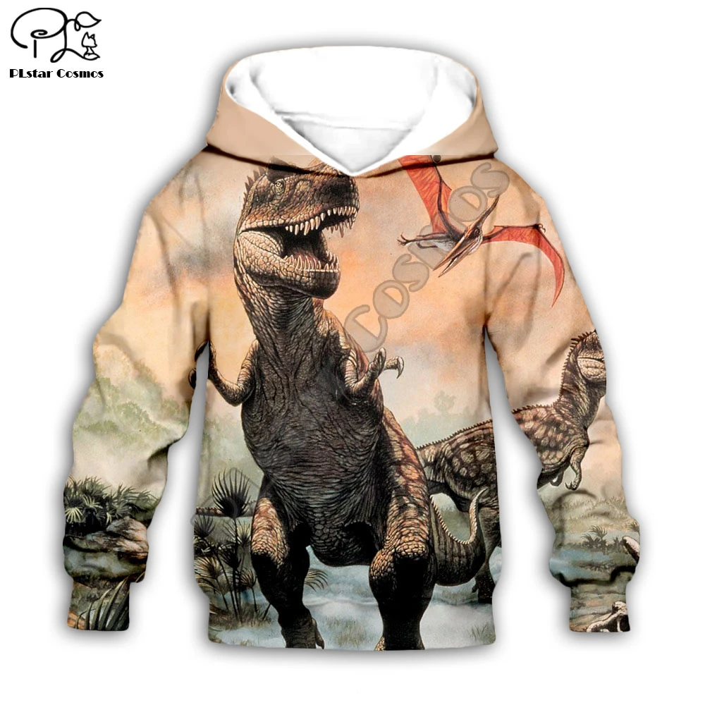 Sudaderas con capucha para niños y niñas, chándal con estampado de dinosaurio de anime en 3d, conjunto de ropa para niños, sudaderas bonitas, 6|set de - AliExpress