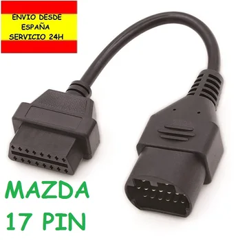 

Adapter Maz-da and For-d 17 pin to OBD 16 pin connector universal diagnostic scan tool OBD2