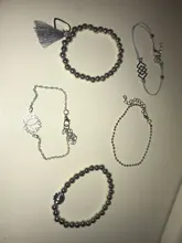 Pulsera bohemia de 30 estilos para mujer, mapa de estrellas de concha de loto, piña, corazón, piedras naturales, tipo cadena, joyería